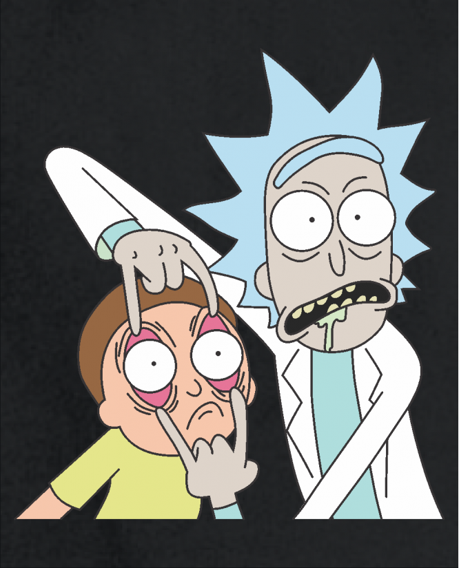 Džemperis Rick and Morty rock